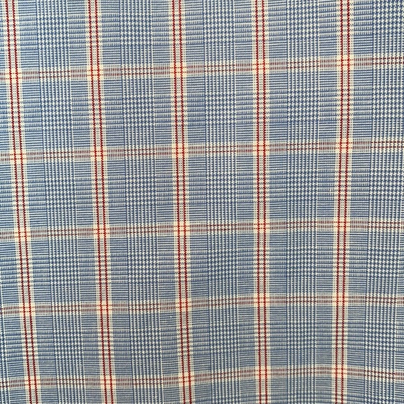 TOMMY HILFIGER Long Sleeve Dress Shirt Red/White/Blue Print with extra button - Picture 6 of 6